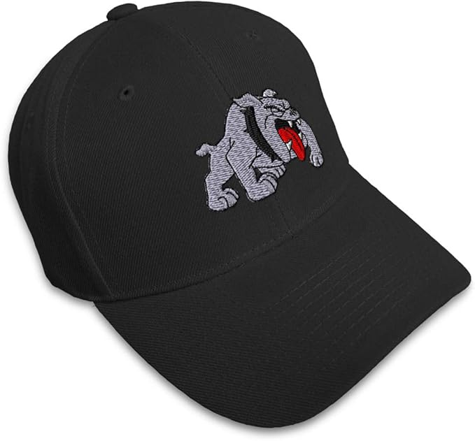 Custom Baseball Cap Bulldog C Embroidery Dogs Acrylic Dad Hats