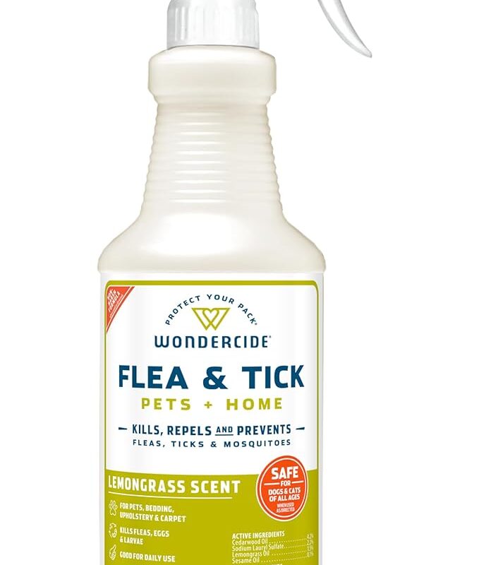 Wondercide Natural Flea, Tick & Mosquito Spray for Pets & Home with Essential Oils - 16 oz