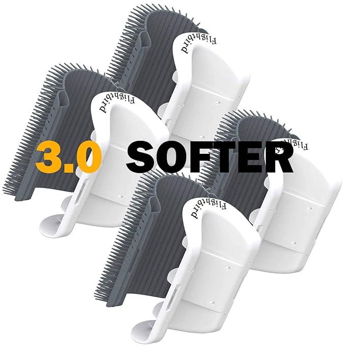 3.0 Softer Cat Self Groomer with Catnip, Dog Cat Corner Groomer,Wall Corner Scratcher Comb,Grooming Massage Brush, Perfect Scratch Massager Tool for Long & Short Fur Kitten/Puppy