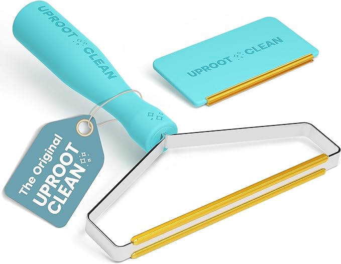 Uproot Cleaner Pro Pet Hair Remover & Mini - Dog Hair Remover Multi Fabric Edge & Carpet Scraper - Cat Hair Remover for Couch, Pet Towers & Car Detailing - The Hairy-Situation Survival Kit!