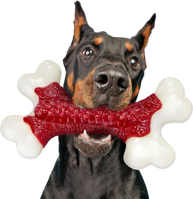 Kseroo Tough Dog Toys, Toys for Aggressive Chewers Large Breed, Chew Dogs, Bone Toy Nylon Dogs Extreme Indestructible