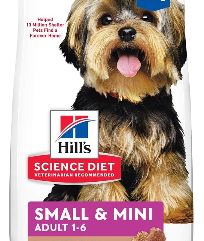 Hill's Science Diet Small & Mini, Adult 1-6, Small & Mini Breeds Premium Nutrition, Dry Dog Food, Lamb & Brown Rice, 15.5 lb Bag