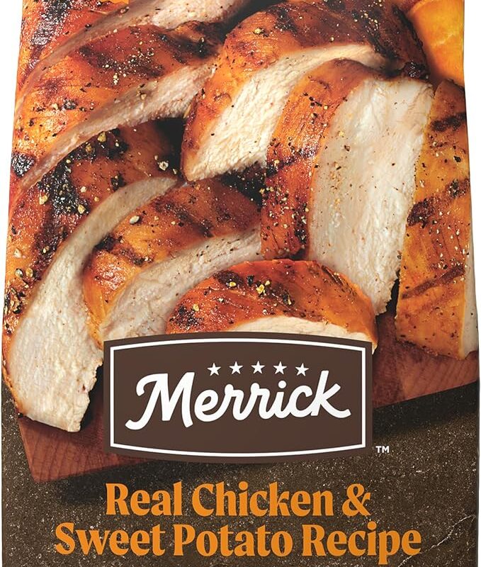 Merrick Premium Grain Free Dry Adult Dog Food, Wholesome And Natural Kibble With Real Chicken And Sweet Potato - 22.0 lb. Bag